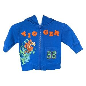 Disney Blue and Orange Tigger Kids Hoodie